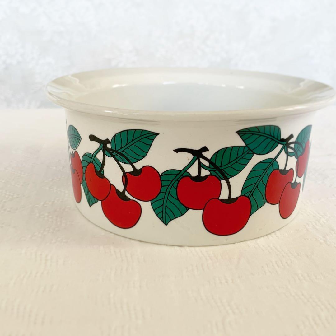 ARABIA ꙳⋆Kirsikka⋆꙳15cm さくらんぼ 北欧ビンテージ