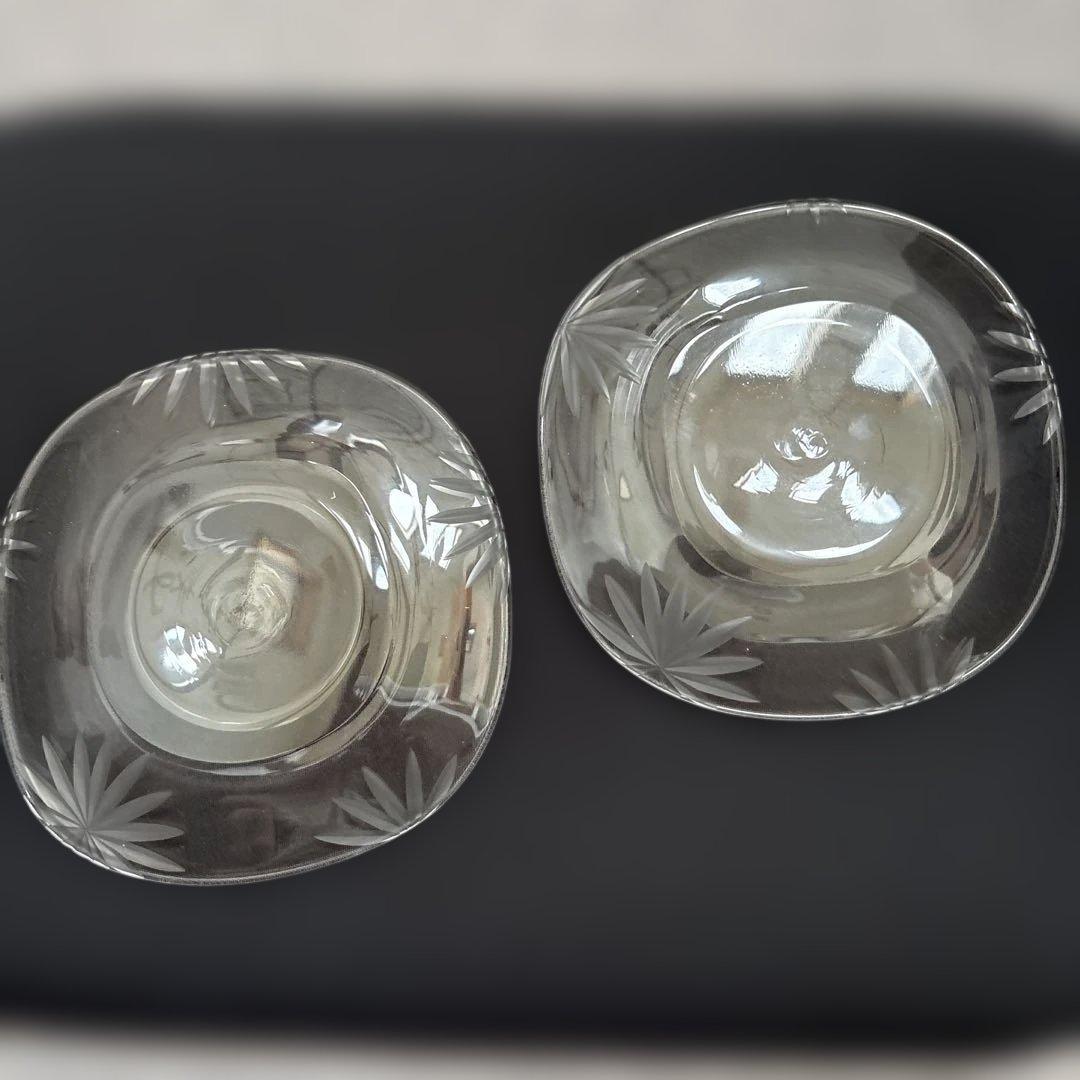 辻和美　ガラスプレート　二枚セット