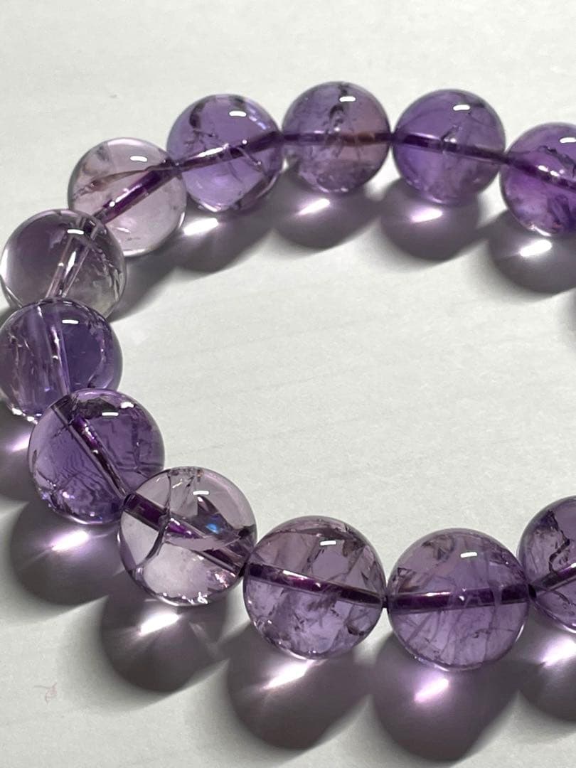 アイリスアメジスト　13mm 天然石　ブレスレット