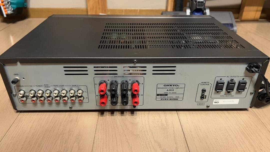 ONKYO A-913 プリメインアンプ リモコン付 動作品