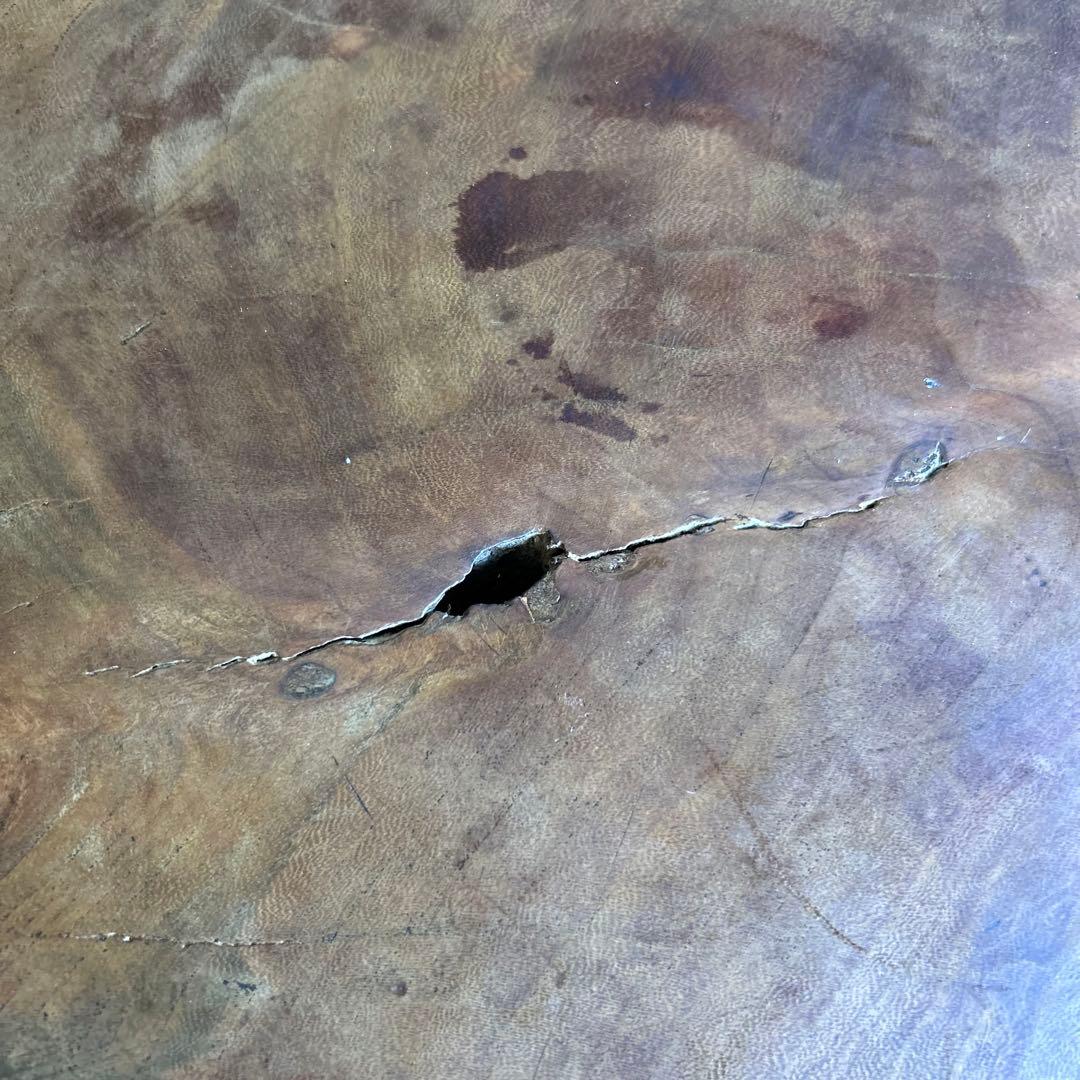 切り株テーブル　一枚板座卓　天然木　コーヒーテーブル