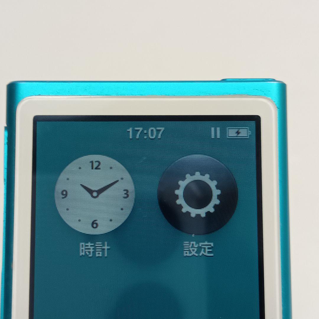 【稼働品】Apple iPod nano 第7世代 MD477J ブルー16GB