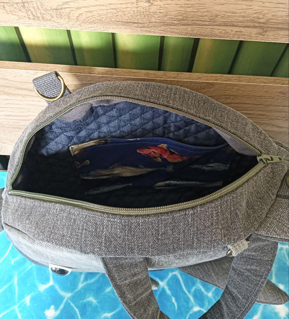マンボウ　ショルダーバッグ　ハンドメイド