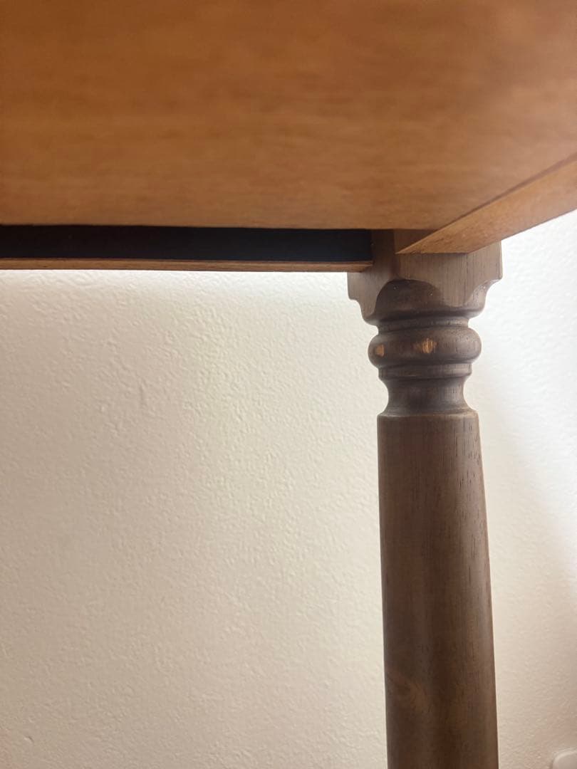 SALE イタリア製　木製　机　アンティーク　デスク　引き出し2つ付き