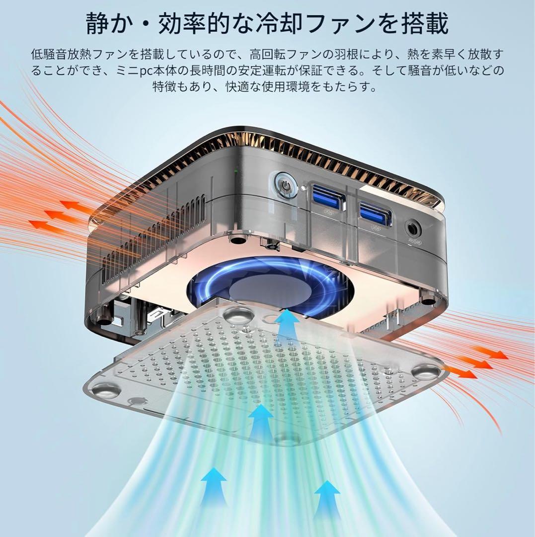 NiPoGi ミニpc n97 4C/4T 16GB DDR4 512GB