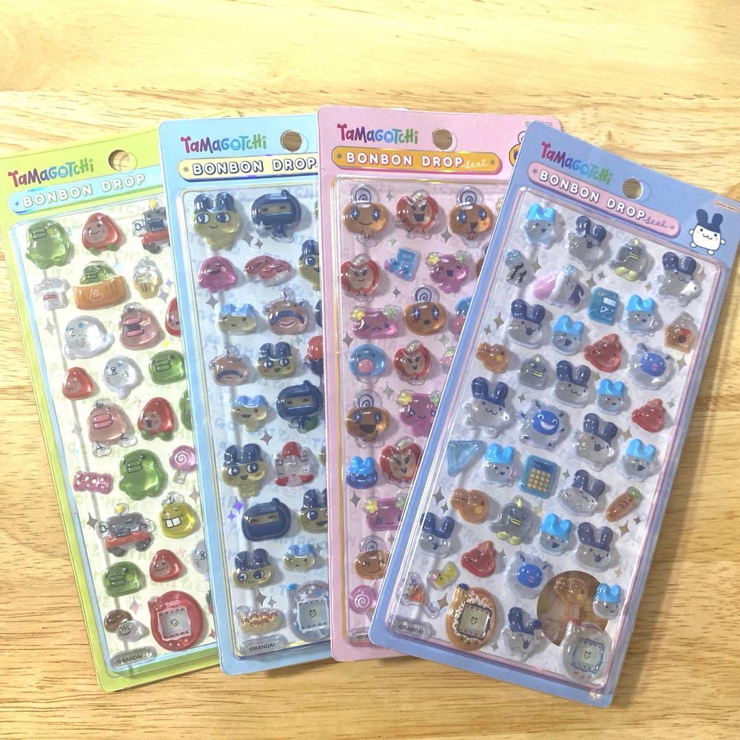 ボンボンドロップシールたまごっち うるちゅるサンリオ　7点