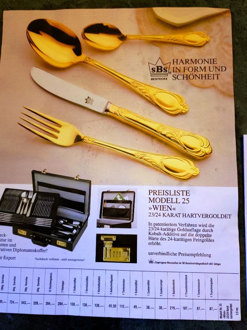 未使用 ドイツゾーリンゲンSBS Bestecke 高級カトラリー フルセット