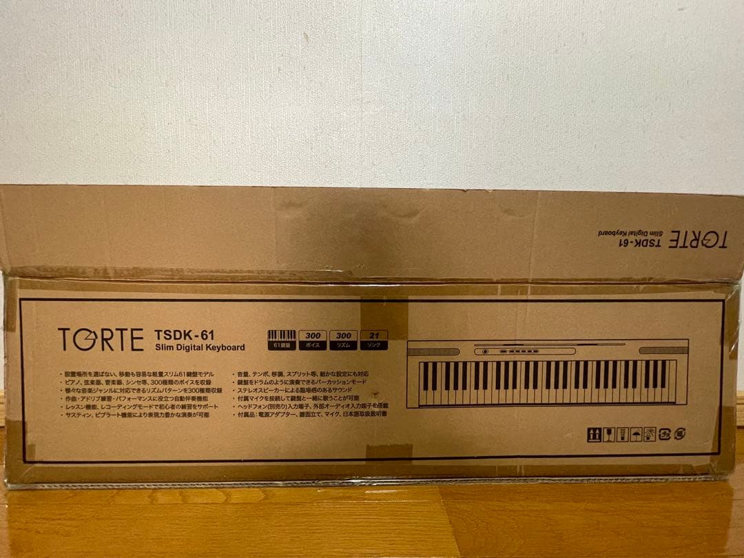 TORTE TSDK-61/BK 61鍵盤 電子キーボード