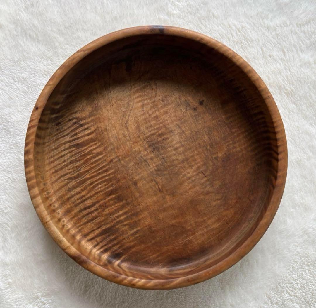 くりぬき盆　お盆　レトロ　木製　トレイ