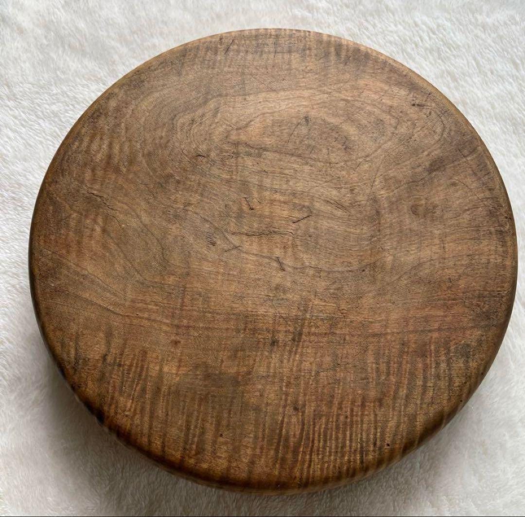 くりぬき盆　お盆　レトロ　木製　トレイ