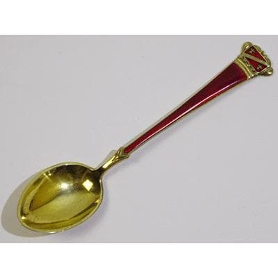 デンマーク製 エナメル色違いコーヒースプーン６本セット