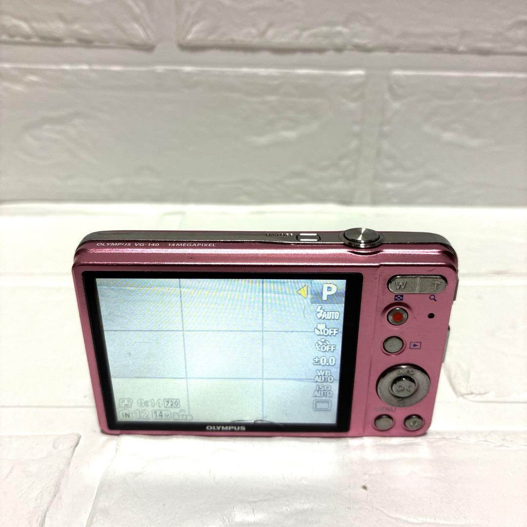 オリンパスOLYMPUS VG-140 ピンク動作確認済