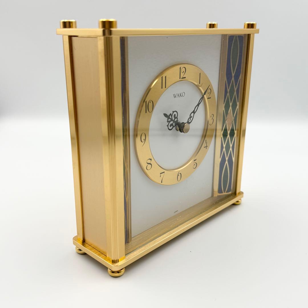 未使用品　箱付き　銀座和光　置時計　WAKO　動作未確認　時計　クロック