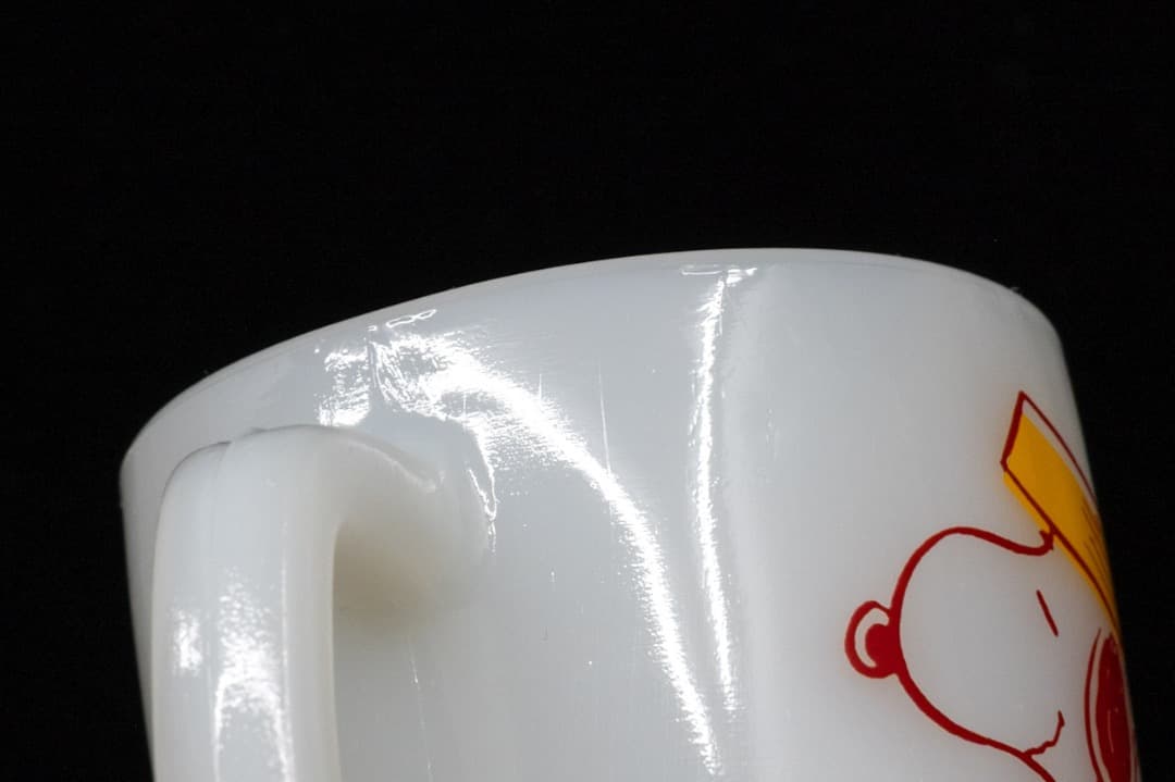 【るりのたま】Fire-King ファイヤーキング スヌーピー カムホーム