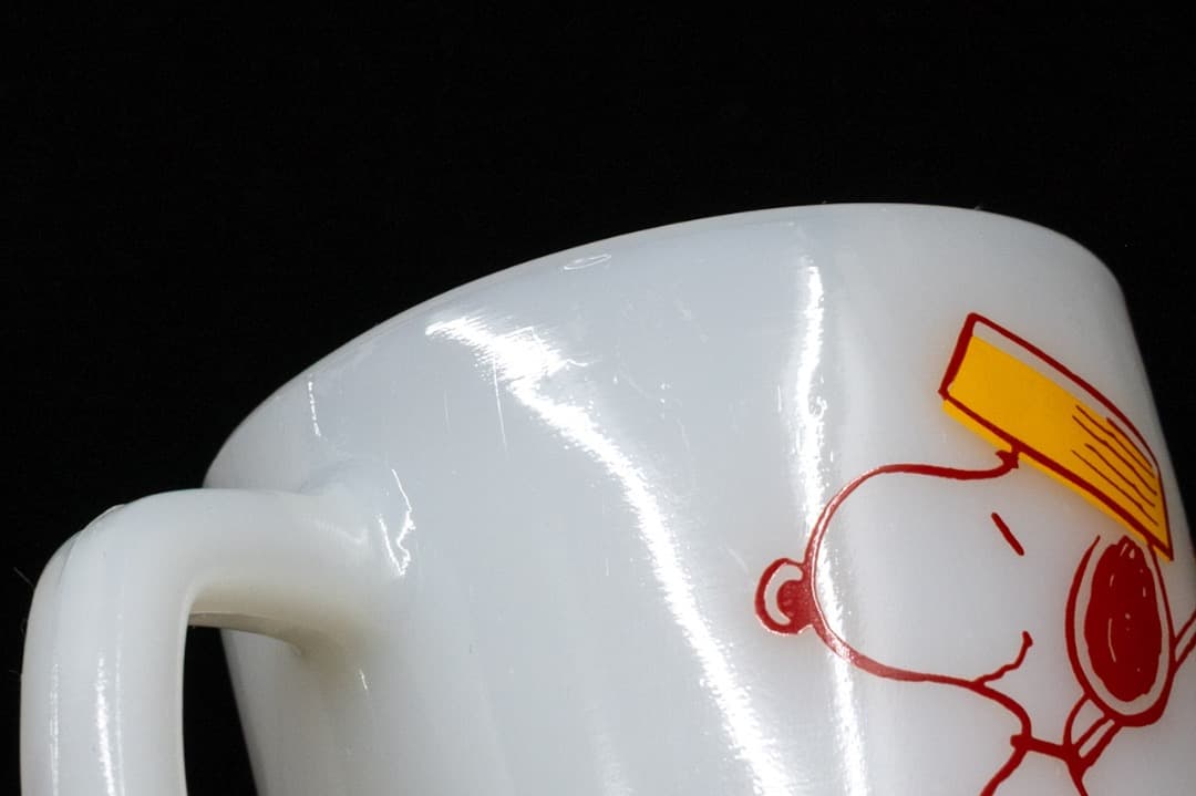 【るりのたま】Fire-King ファイヤーキング スヌーピー カムホーム