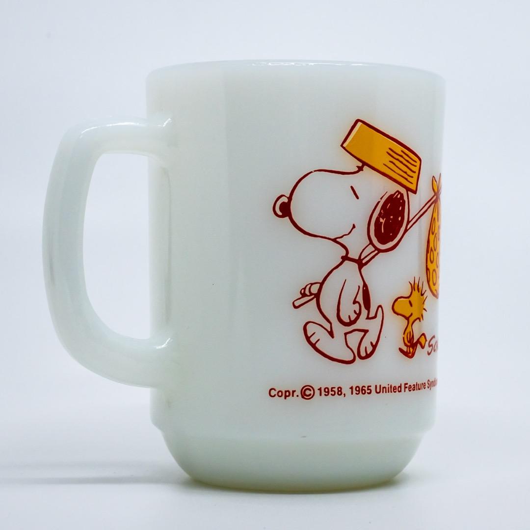 【るりのたま】Fire-King ファイヤーキング スヌーピー カムホーム