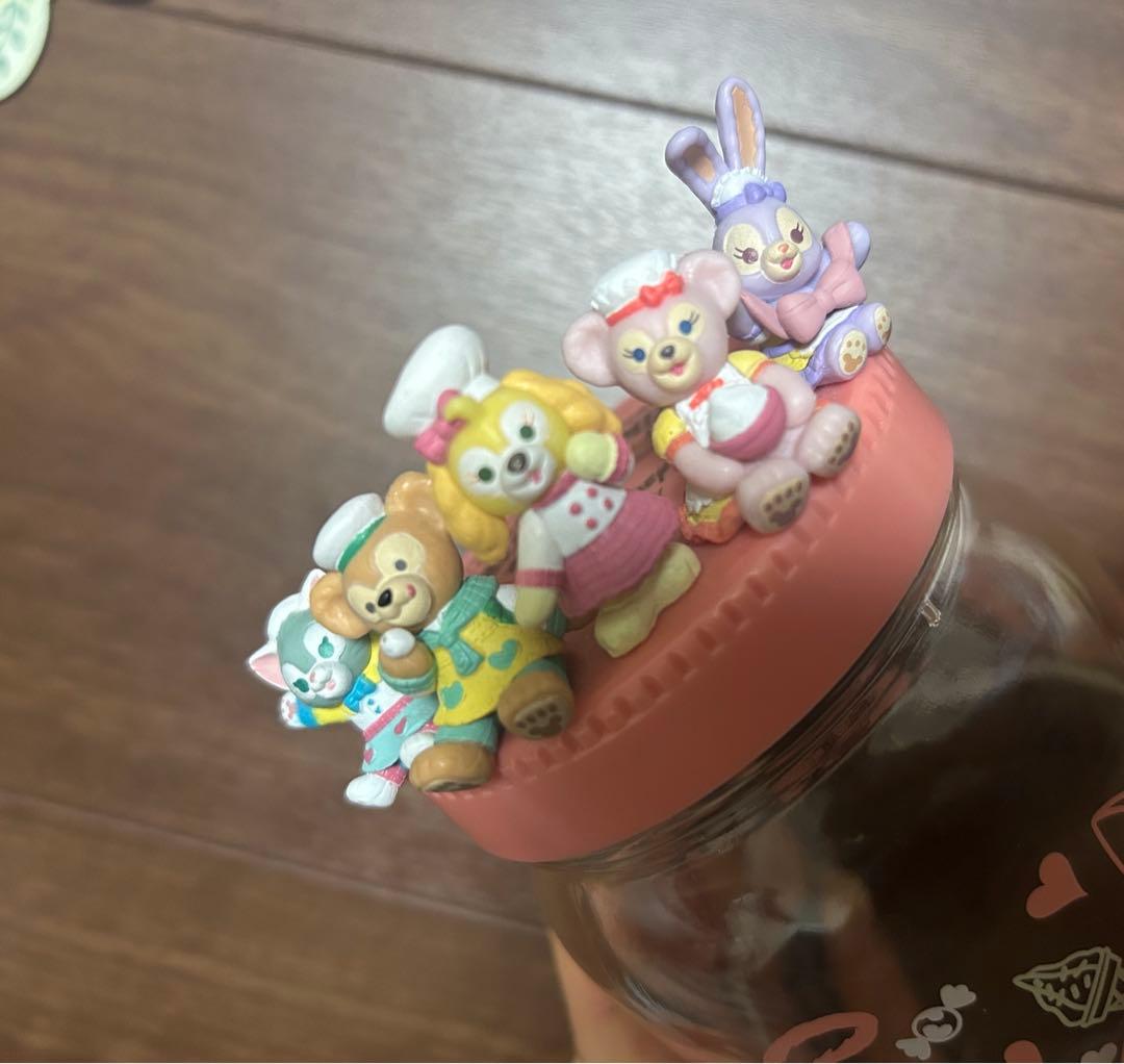 ディズニー ダッフィーフレンズ ガラス瓶 キャニスター ４点セット