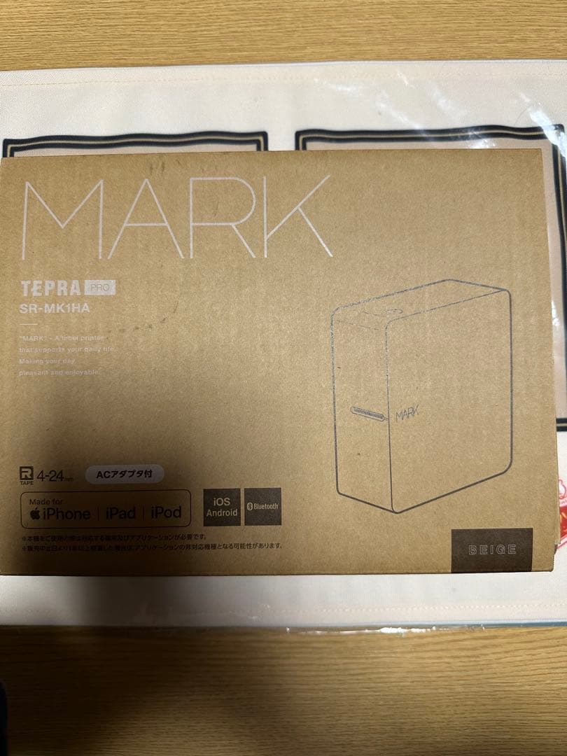 テプラ SR-MK1HA 本体&テープ 6本 ACアダプター付き 動作確認済み