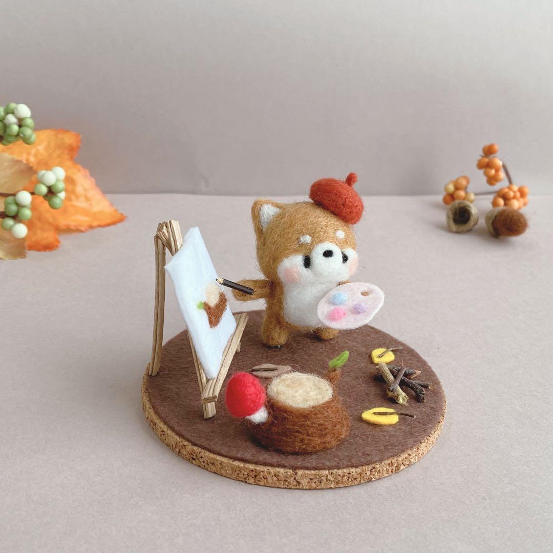 専用ページ　秋作品柴犬　羊毛フェルト