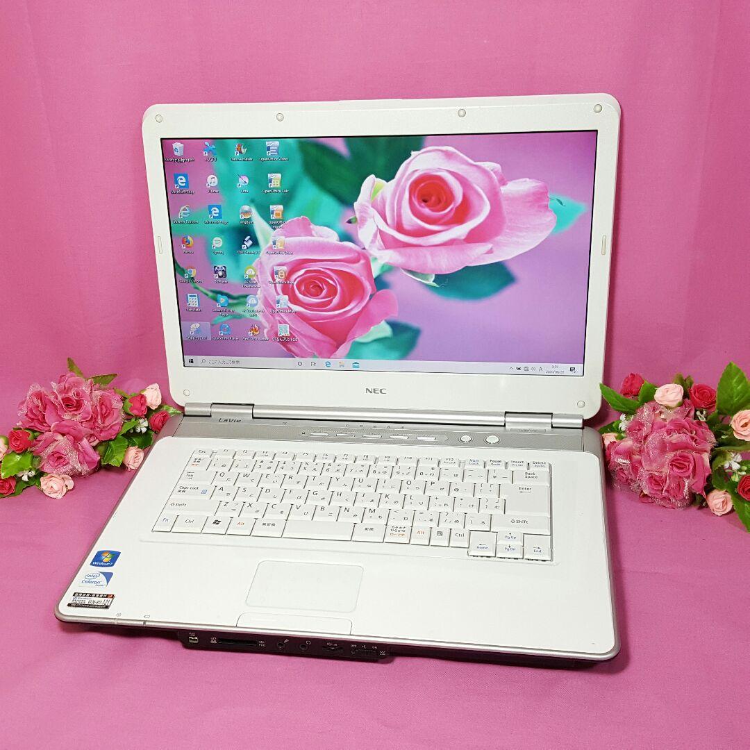 最新Win10❥ホワイト色❥LaVie❥大容量❥テンキ付❥オフィス❥画像編集