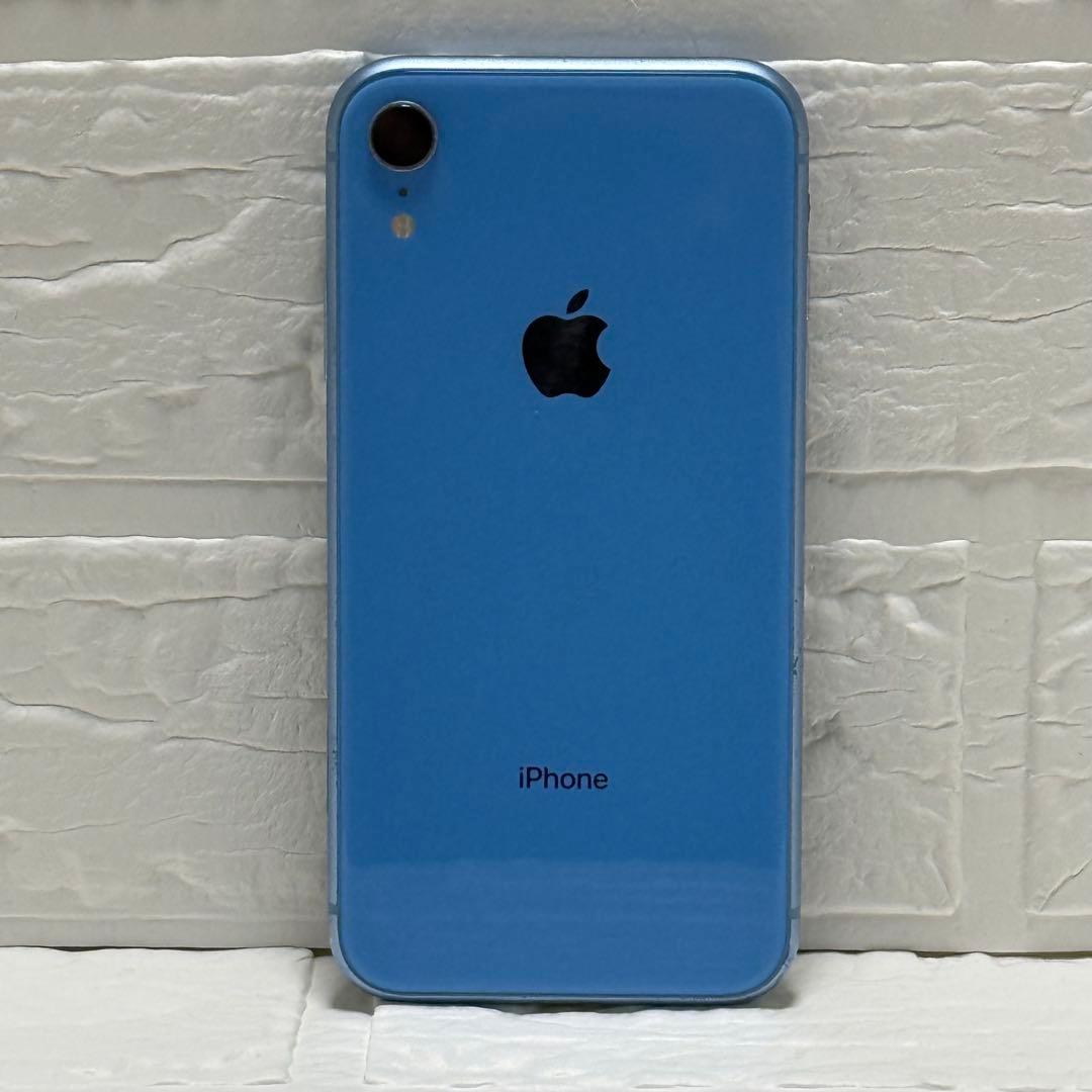 iPhoneXR 128GB ブルー SIMフリー キズあり