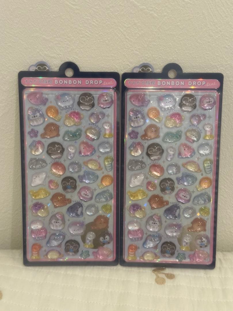 すみだ水族館限定 ボンボンドロップシール2枚