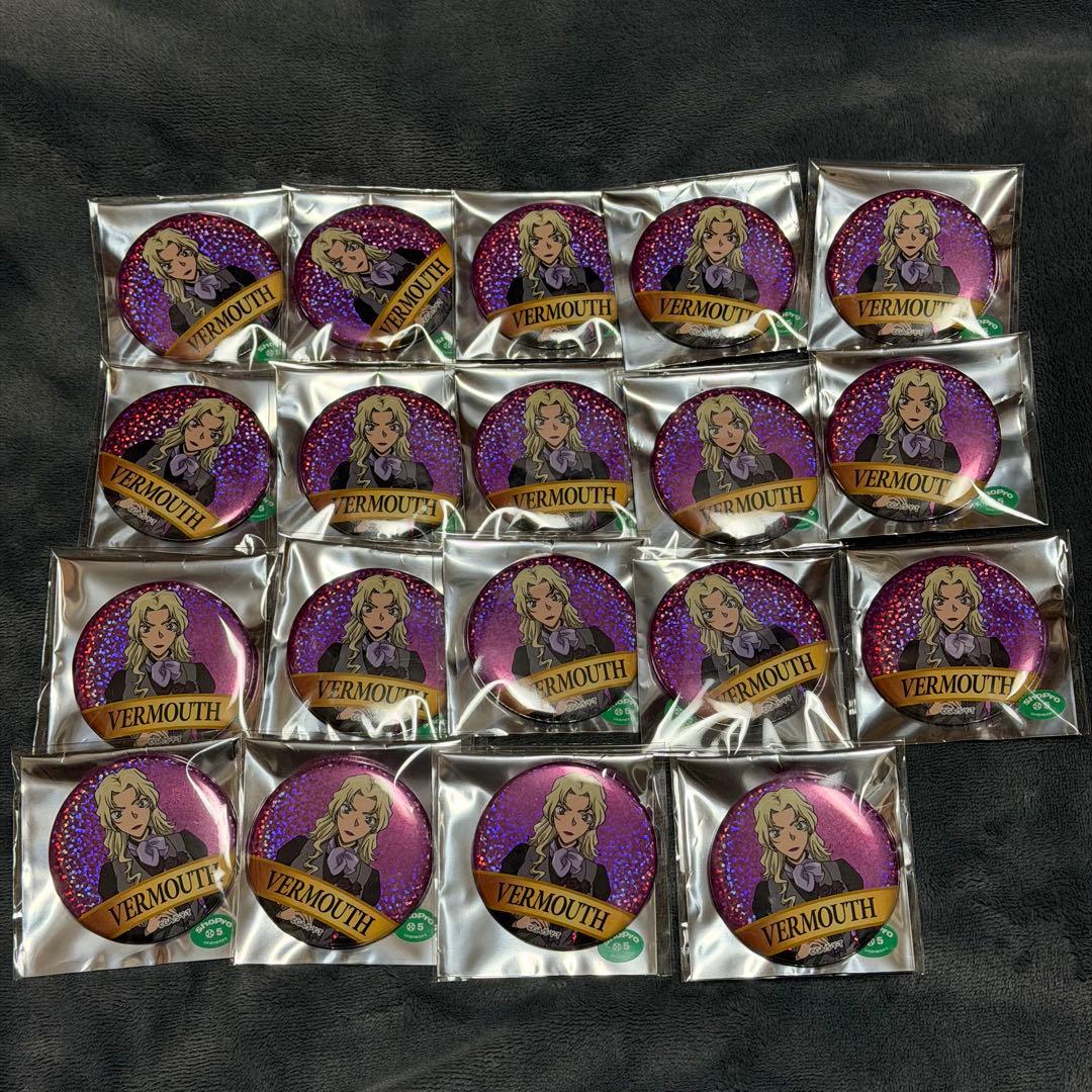 名探偵コナン アニコナ展 缶バッジ Bグループ ベルモット ウォッカ