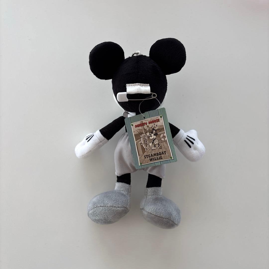 ディズニー ミッキー 蒸気船ウイリー ぬいぐるみバッジ ミートミッキー