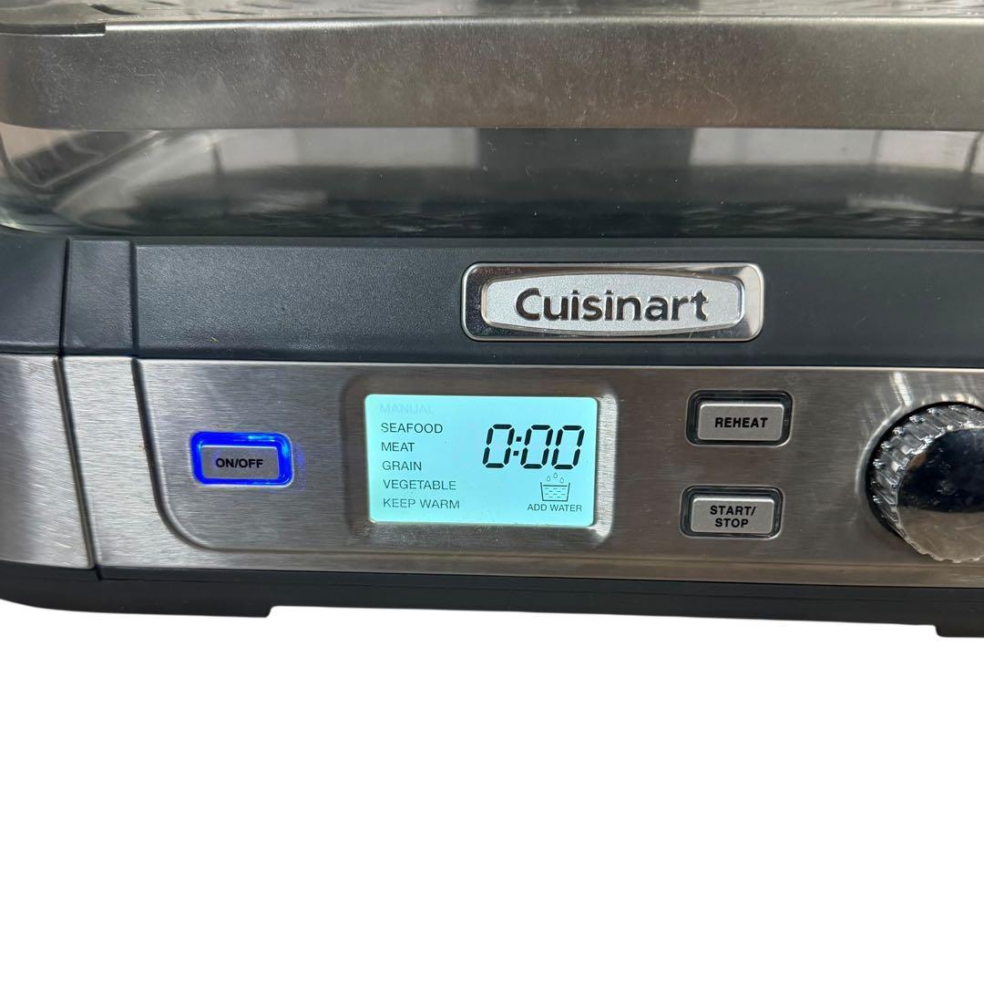 Cuisinart 電気蒸し器 スチームクッカー ガラス蓋