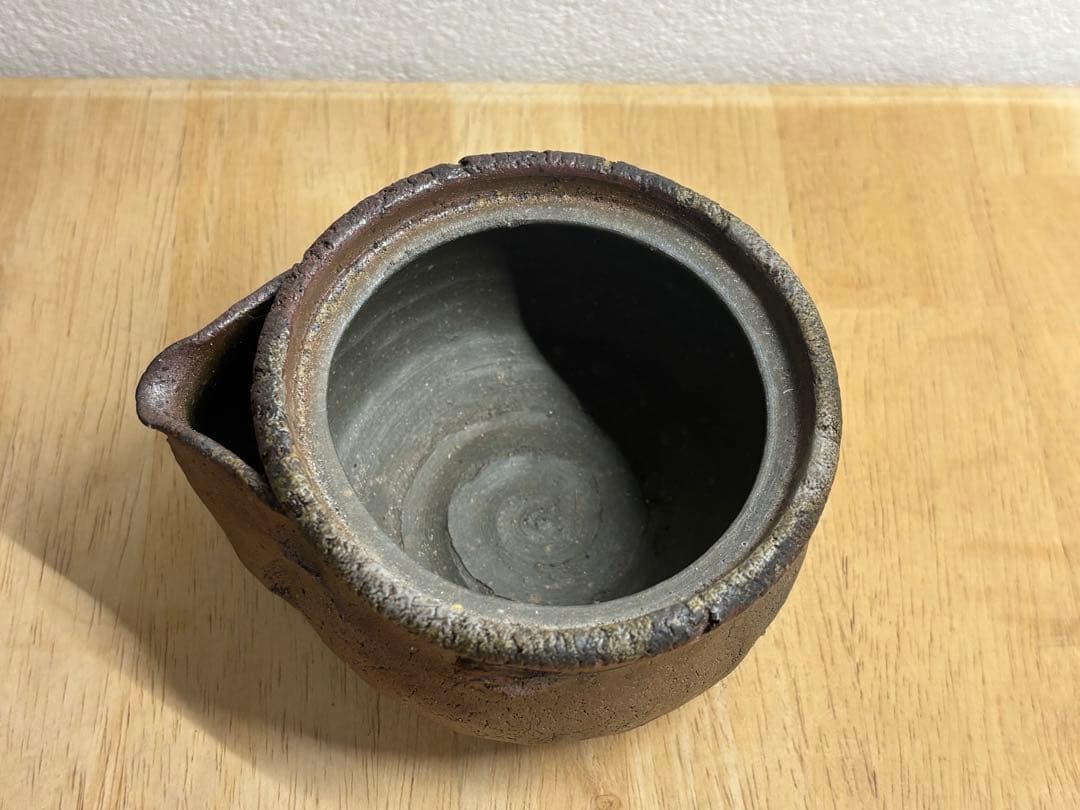 115. 備前焼 宝瓶 登り窯 龍 手びねり 急須