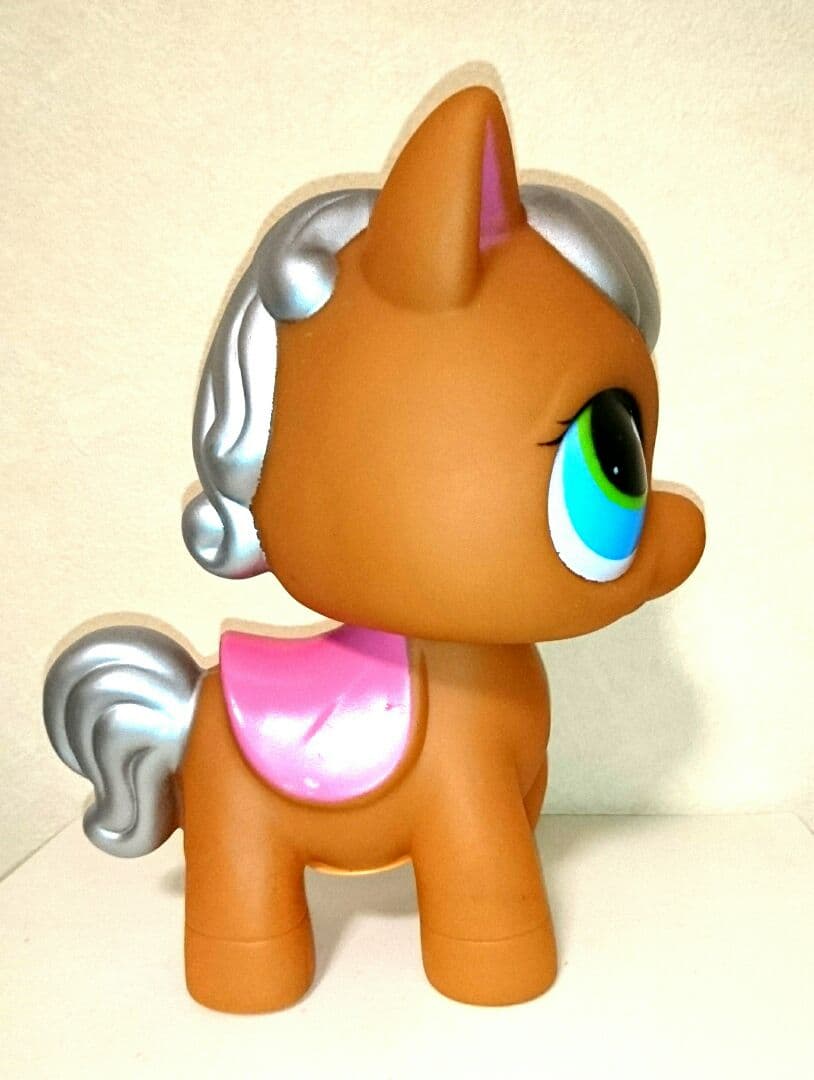 ジャンク ビンテージ 新品 歌う 光る ポニー ソフビ ドール 人形 馬 置物