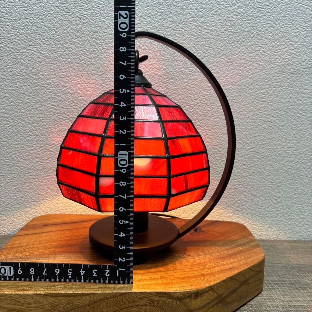 ステンドグラスランプ オレンジ