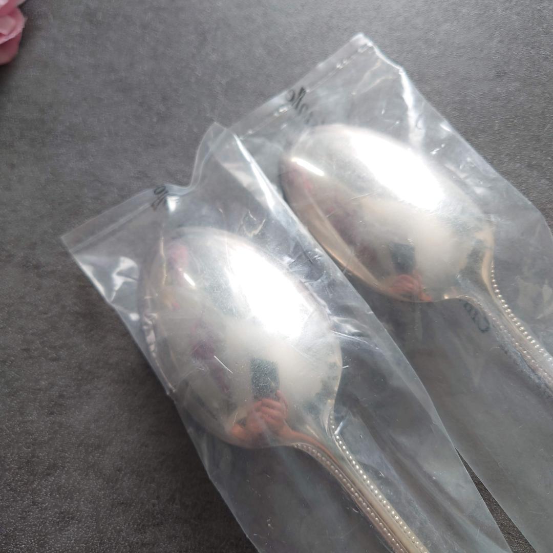 クリストフル パール 未開封 スタンダードスプーン 2点