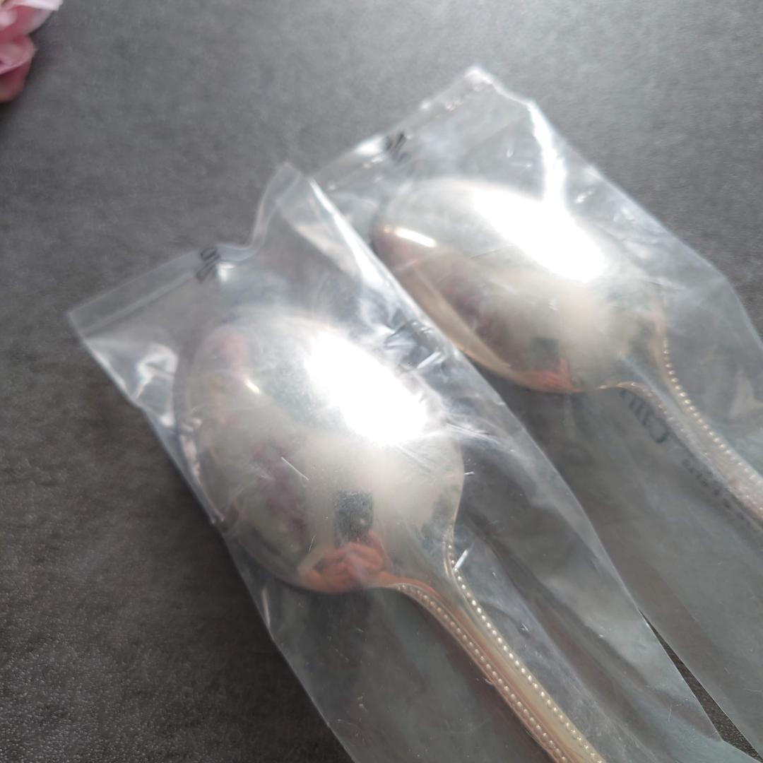 クリストフル パール 未開封 スタンダードスプーン 2点