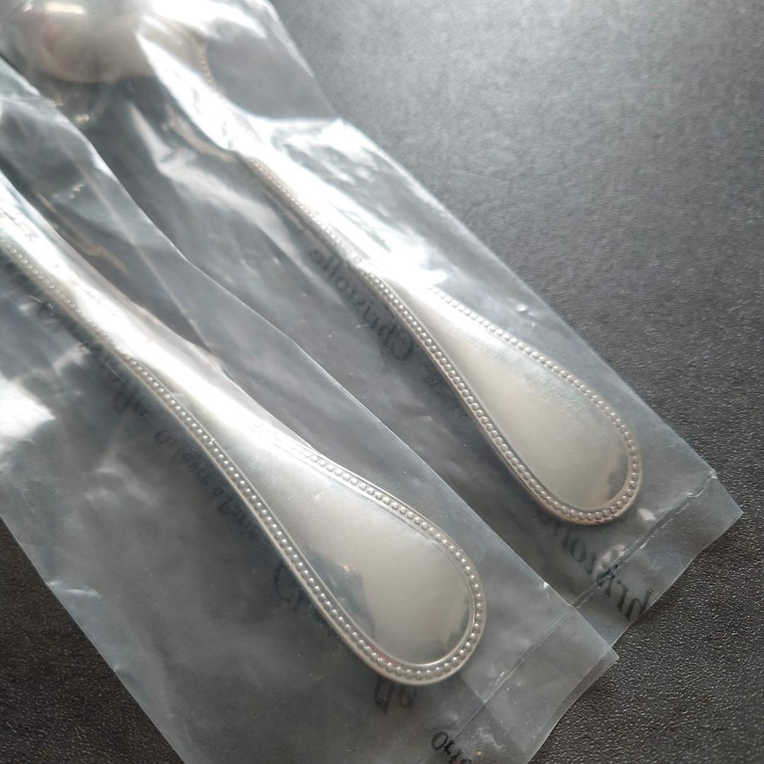 クリストフル パール 未開封 スタンダードスプーン 2点