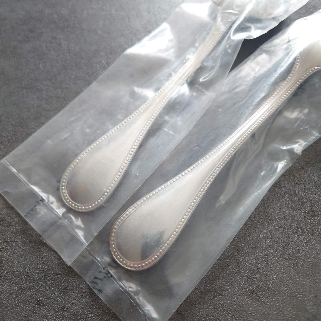 クリストフル パール 未開封 スタンダードスプーン 2点