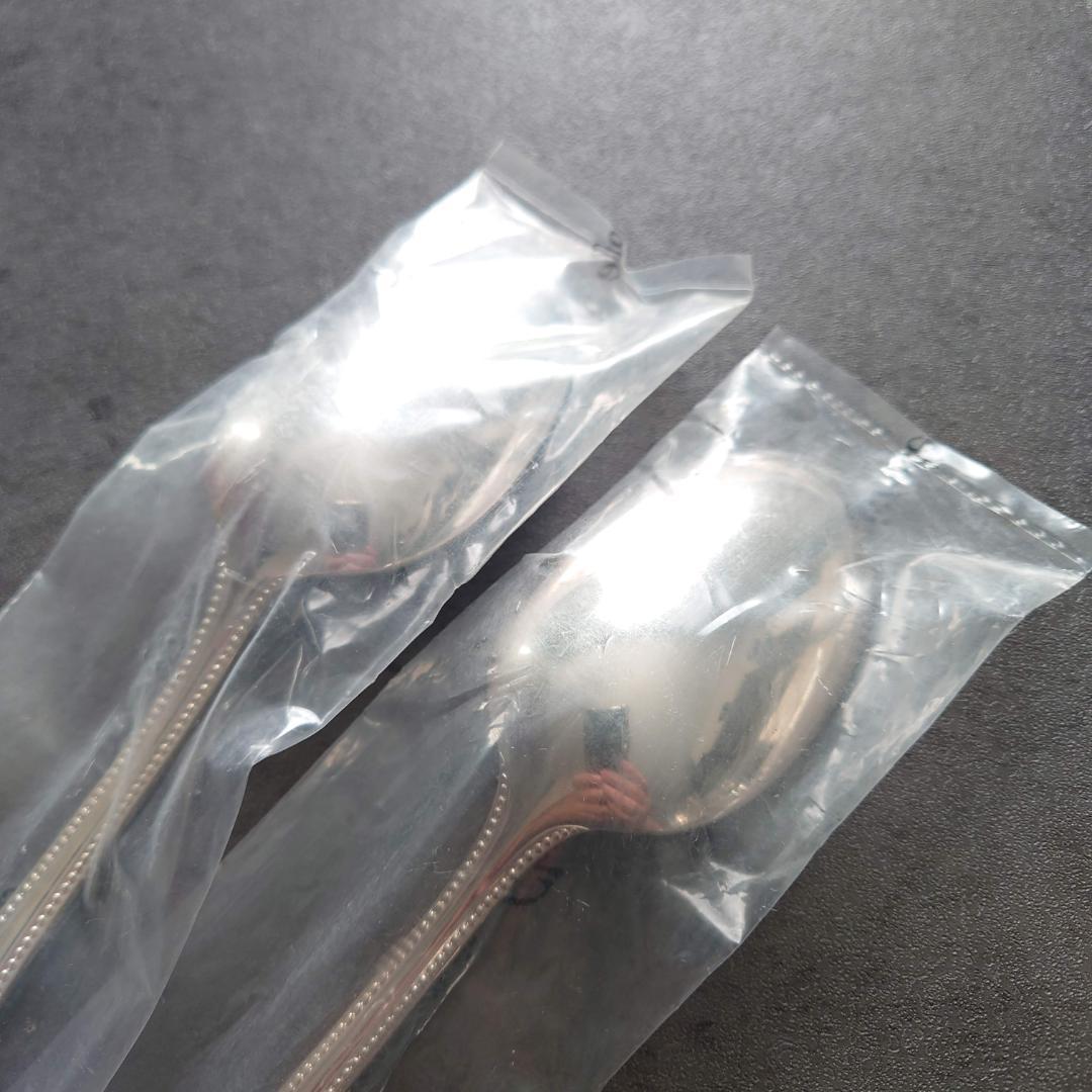 クリストフル パール 未開封 スタンダードスプーン 2点