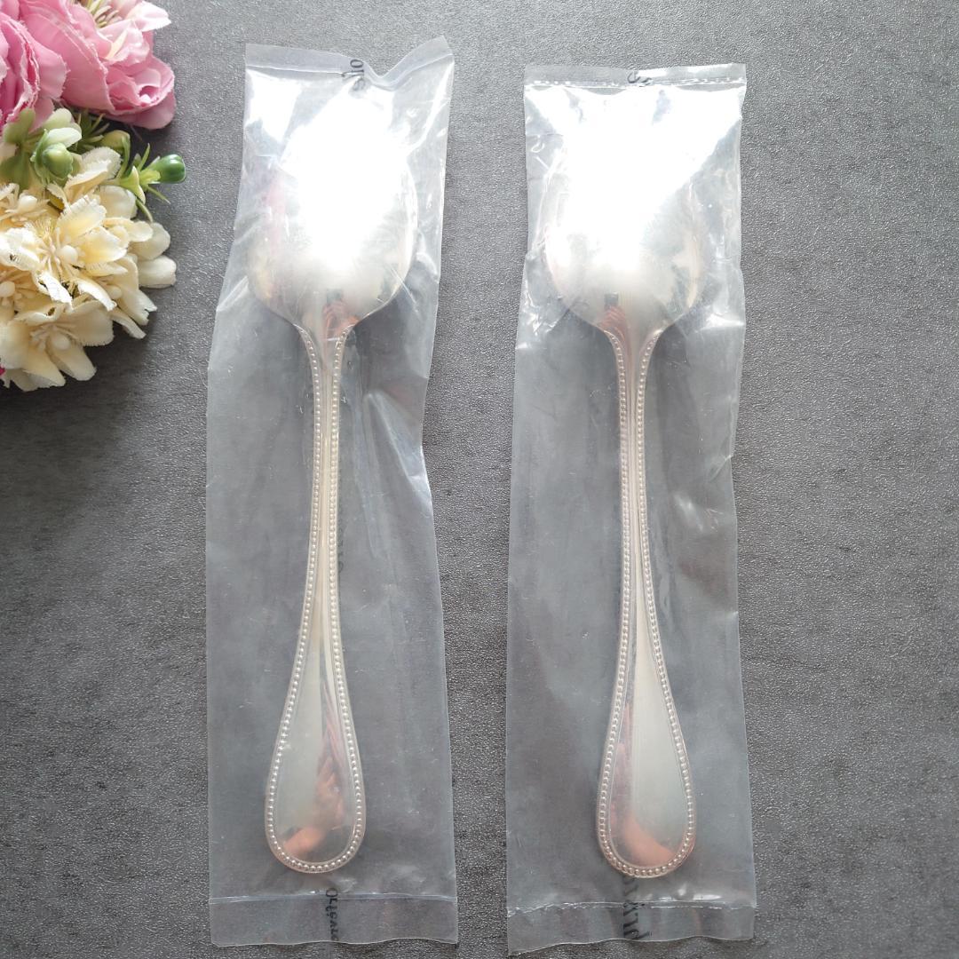 クリストフル パール 未開封 スタンダードスプーン 2点