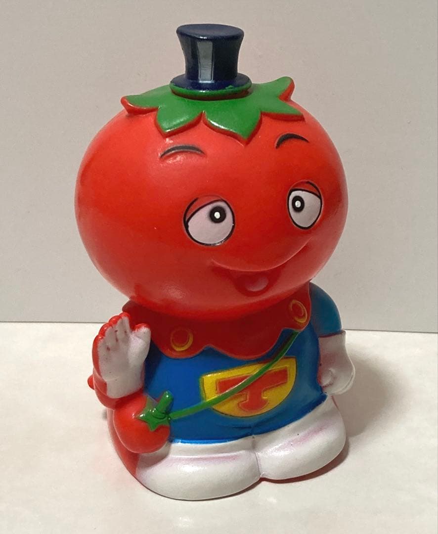 サラダ十勇士 トマトマン マスコットバンク 当時物 貯金箱