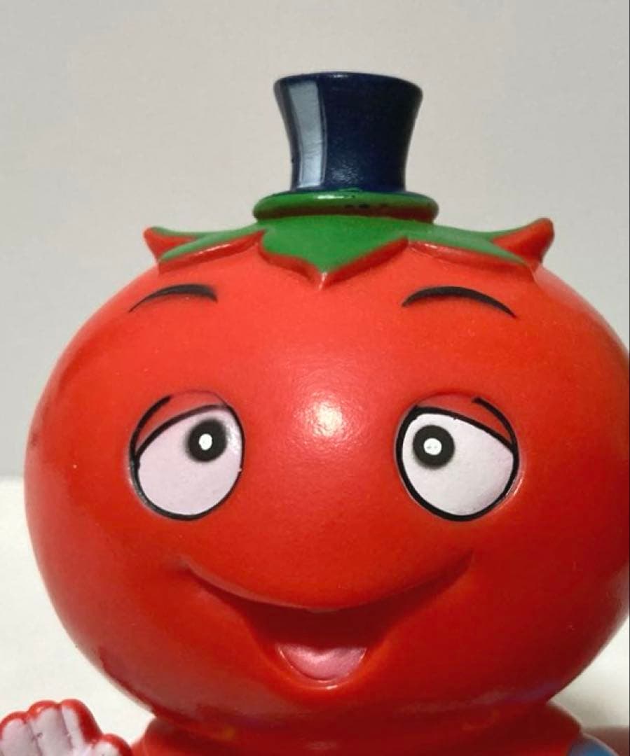 サラダ十勇士 トマトマン マスコットバンク 当時物 貯金箱