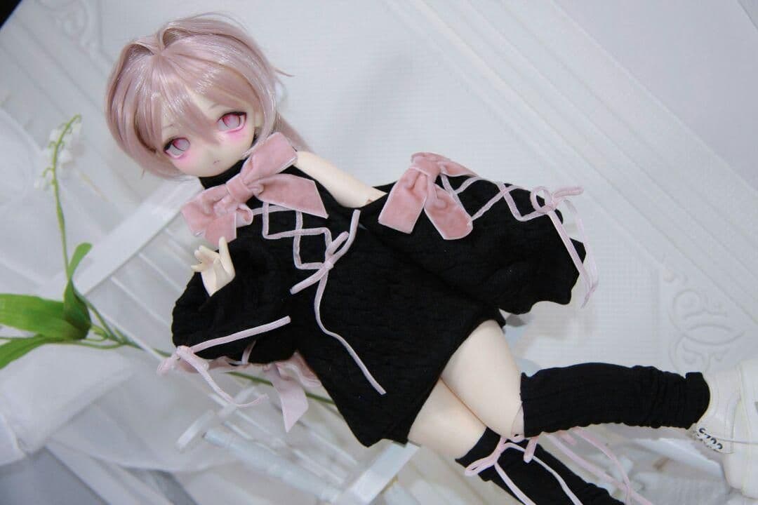 H76 BJD 1/4 ドール 衣装 日常 衣装のみ 2点セット　ハンドメイ