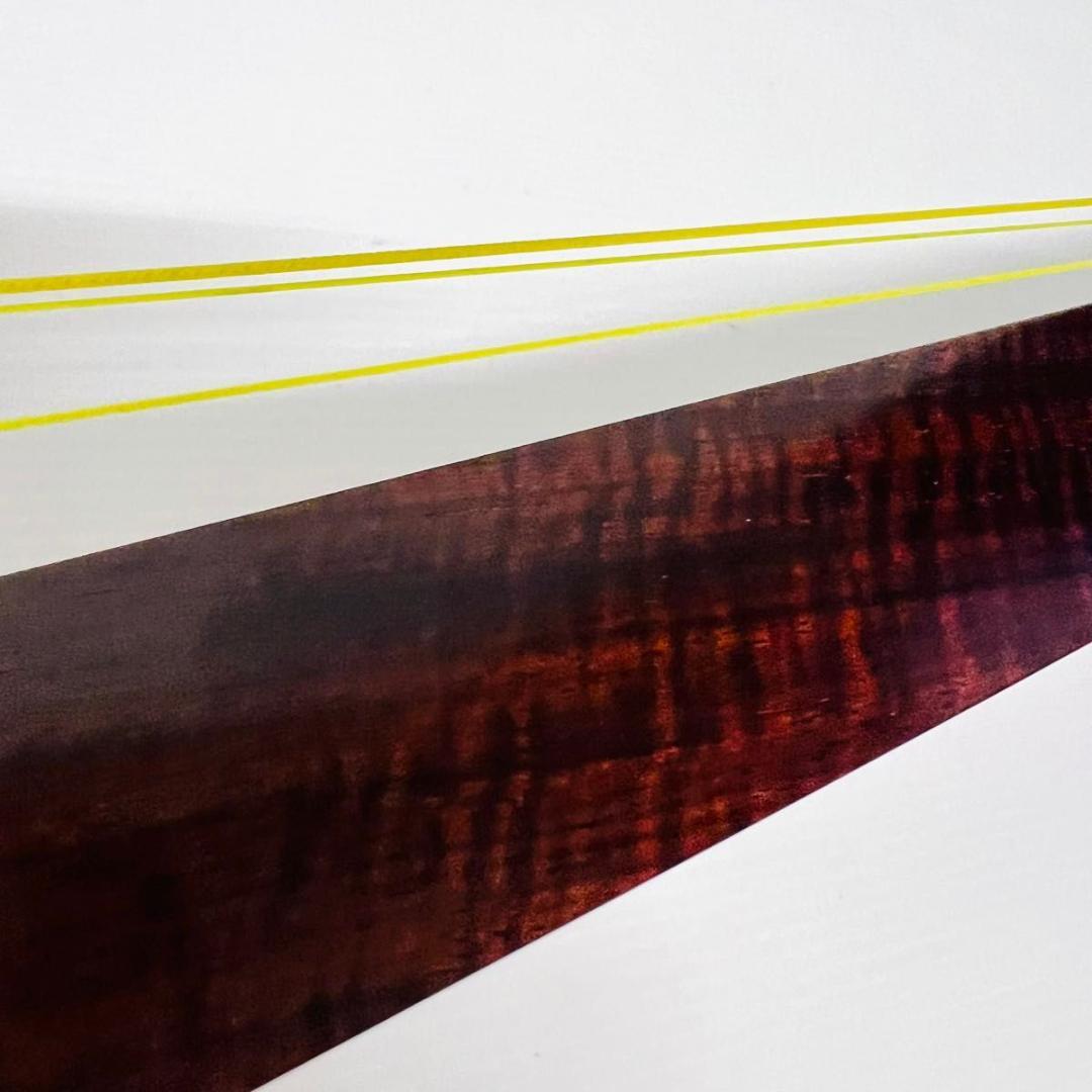 三味線　ハードケース付　中棹　K9 紅木 虎トチ 綾杉胴 金細 棹2.8cm