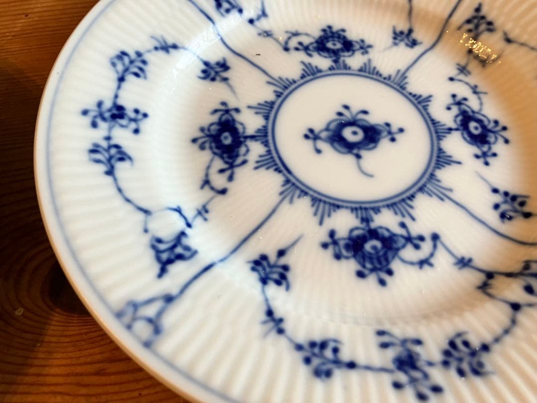 ロイヤルコペンハーゲン　ブルーフルーテッド　15.5プレート×2