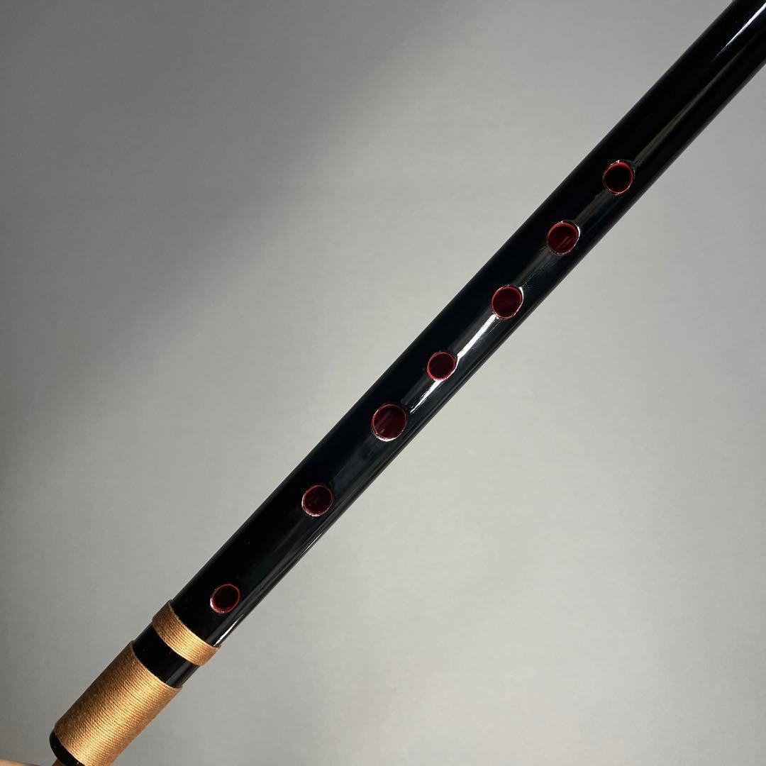 【篠笛七本調子 B菅】ドレミ調 天地糸巻西洋音階 竹笛 和楽器 MR7-133