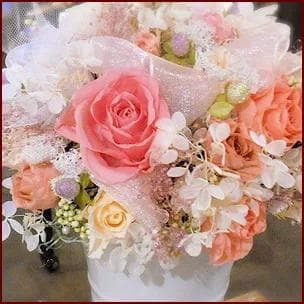 【楽天ランキング1位】【高級プリザーブドフラワー】レインボーフラワーボックス