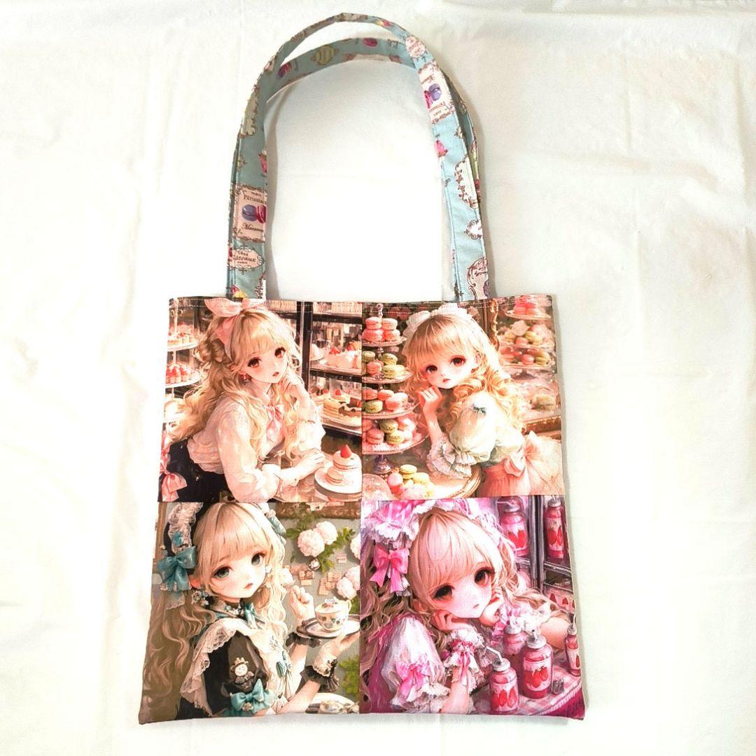 りんりん様】ハンドメイドオーダー★女の子★肩がけトートバッグ　3点