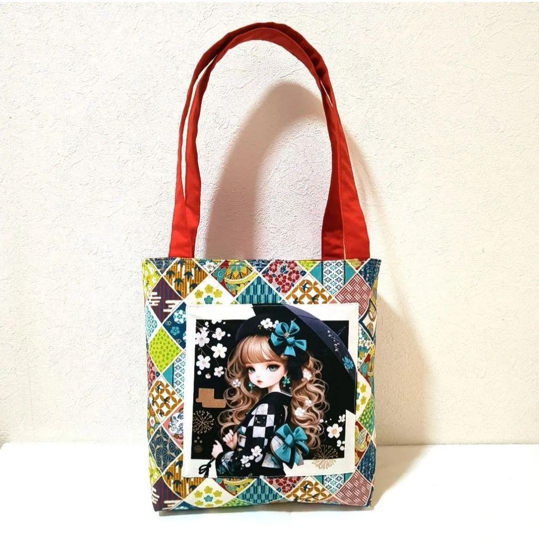 りんりん様】ハンドメイドオーダー★女の子★肩がけトートバッグ　3点