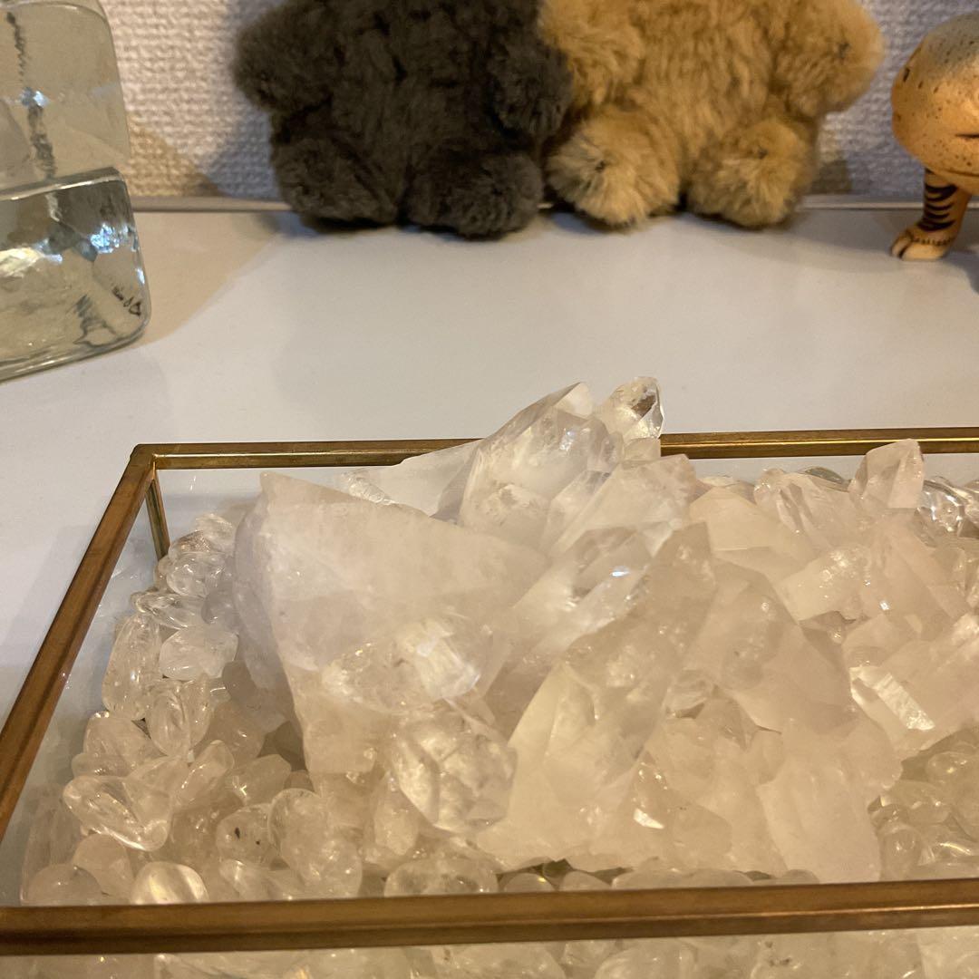 トマスゴンサガ産　スーパーエクセレントクラス　水晶クラスター　浄化セット　天然石