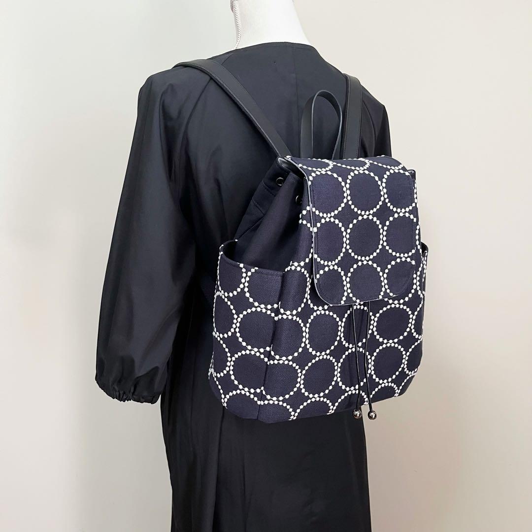 ミナペルホネン　ハンドメイド　リュック　tambourine