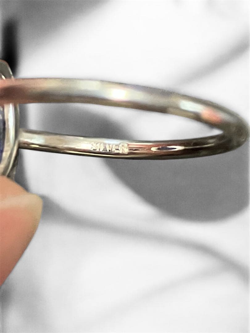 ハンドメイド　シルバーリング　ラピスラズリ13号　Charch jewelry